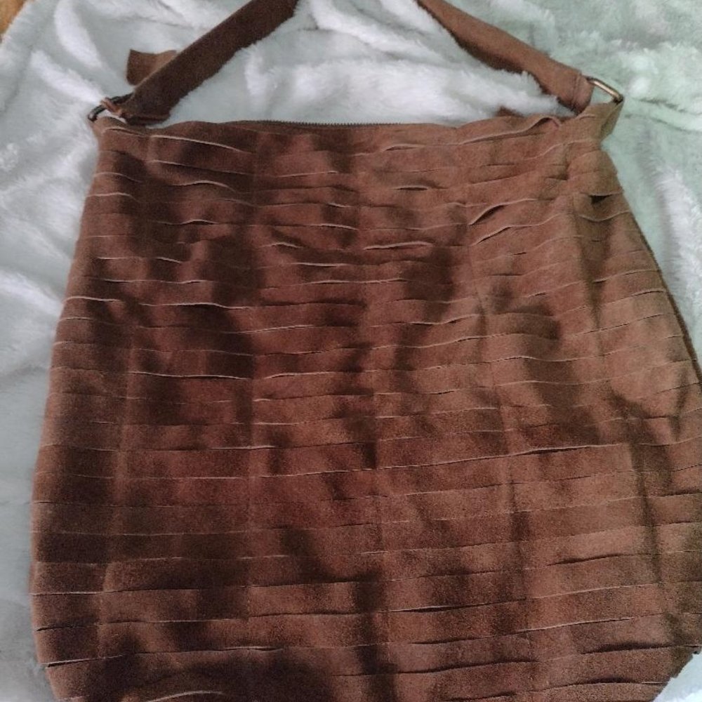 Urban Outfitters Ecote Real Suede Slash Hobo Purse Like New